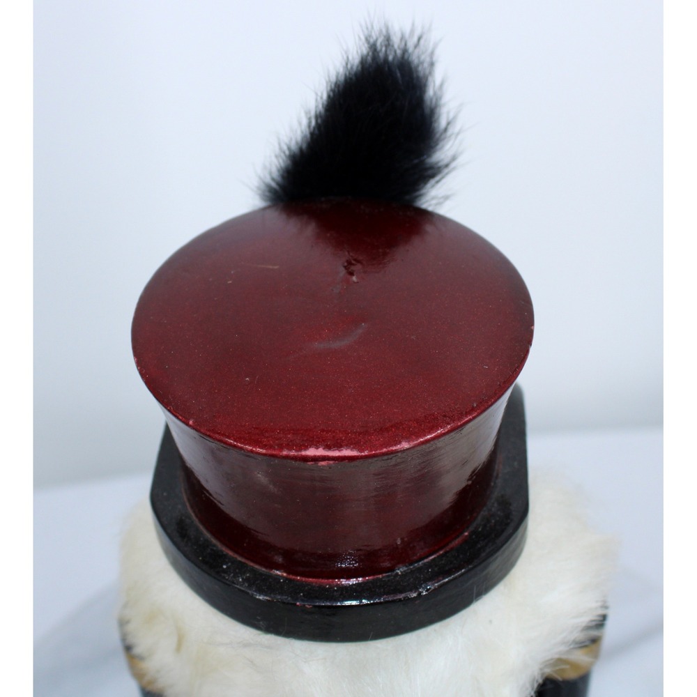 Vintage Nutcracker Soldier Christmas Decor Red Black Gold Uniform - Picture 4 of 5